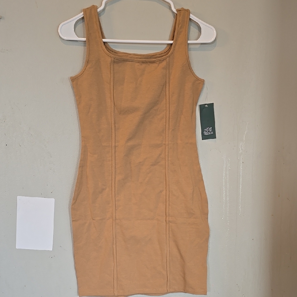 Wild Fable Tan Bodycon Mini Dress